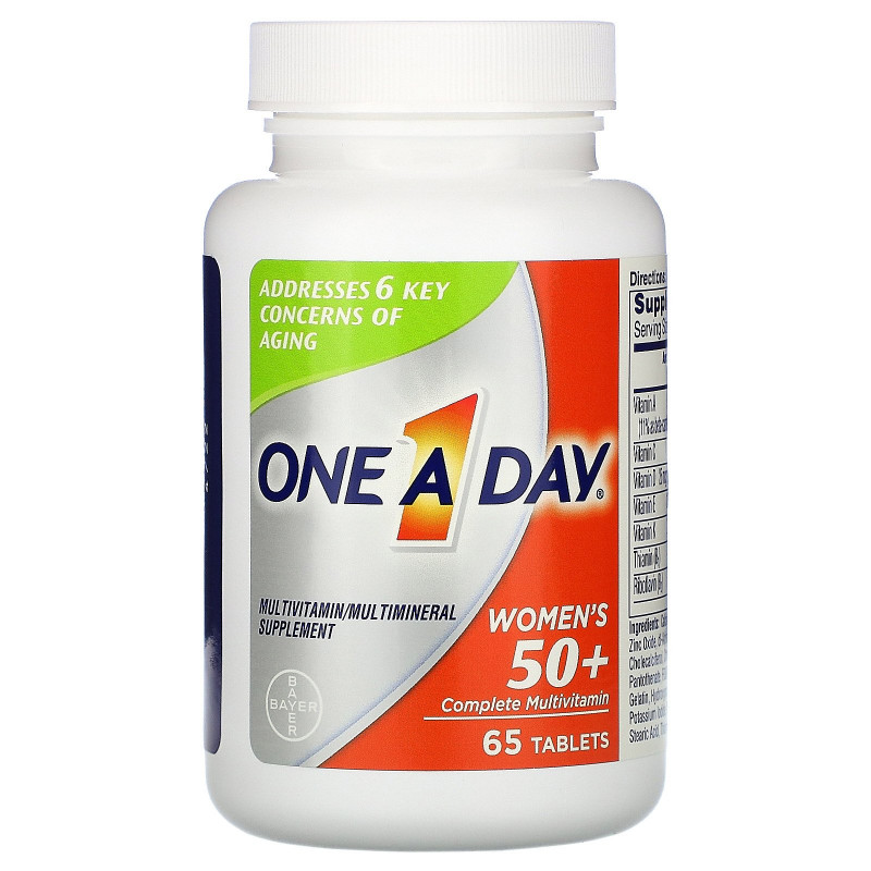 One-A-Day, Women’s 50+ Complete Multivitamin, 65 Tablets