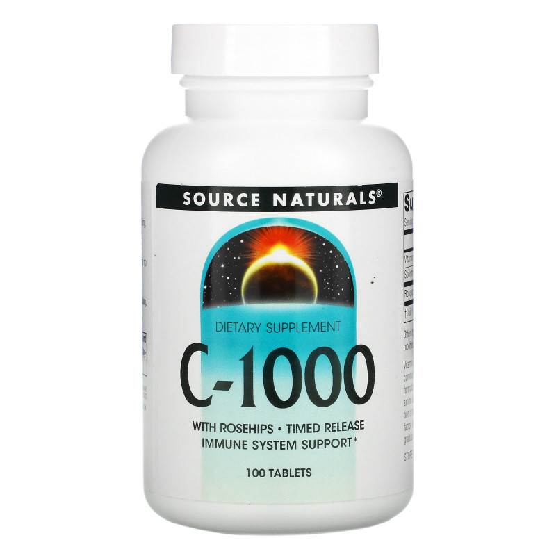 Source Naturals, C-1000, 100 таблеток