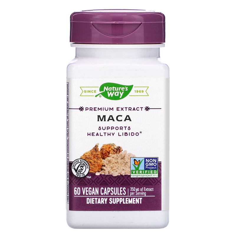 Nature's Way, Maca, Standardized, 60 Veg. Capsules