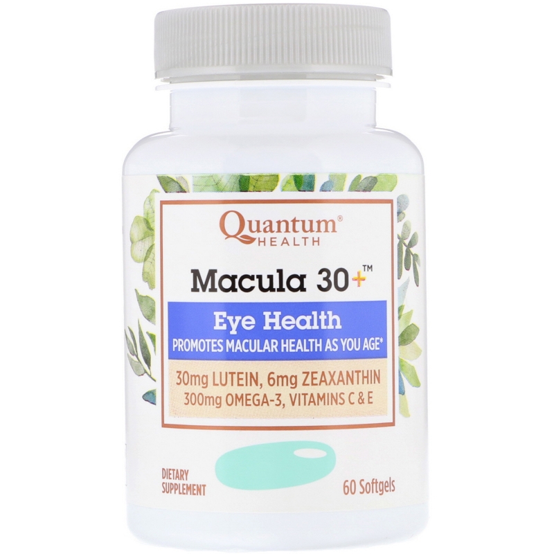 Quantum Health, Macula 30+, Eye Health, 60 Softgels