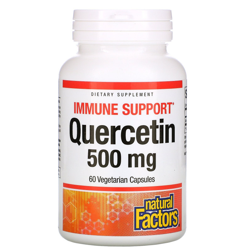 Natural Factors, Quercetin,  500 mg, 60 Vegetarian Capsules