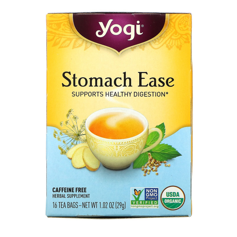 Yogi Tea, Улучшение пищеварения, без кофеина, 16 пакетиков, 1,02 унции (29 г)