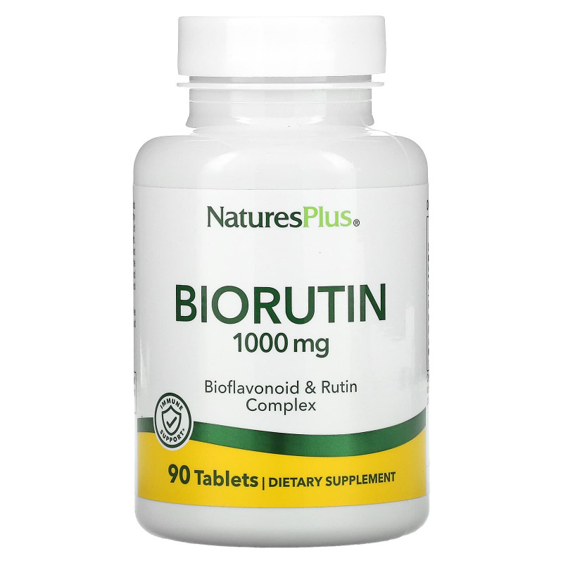 Nature's Plus, Biorutin, 1000 мг, 90 таблеток