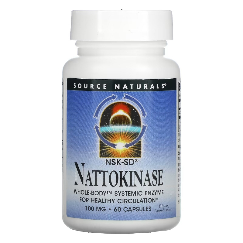 Source Naturals, Nattokinase, 100 mg, 60 Capsules