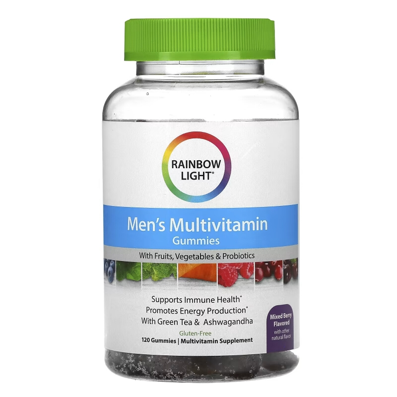 Rainbow Light, Men's Multivitamin, Mixed Berry, 120 Gummies