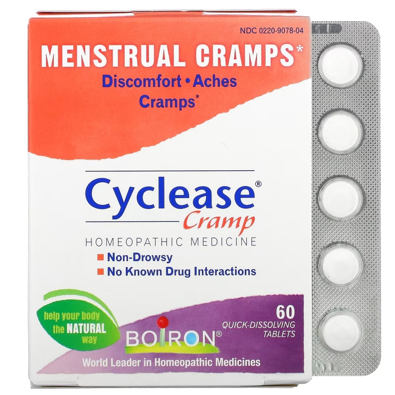 Boiron, Cyclease Cramp, Menstrual Cramps, 60 Quick-Dissolving Tablets