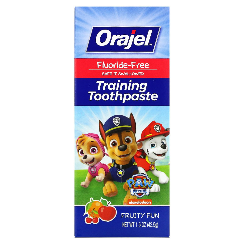 Orajel, Paw Patrol Training, зубная паста, не содержит фториды, фруктовый вкус, 1,5 унц. (42,5 г)