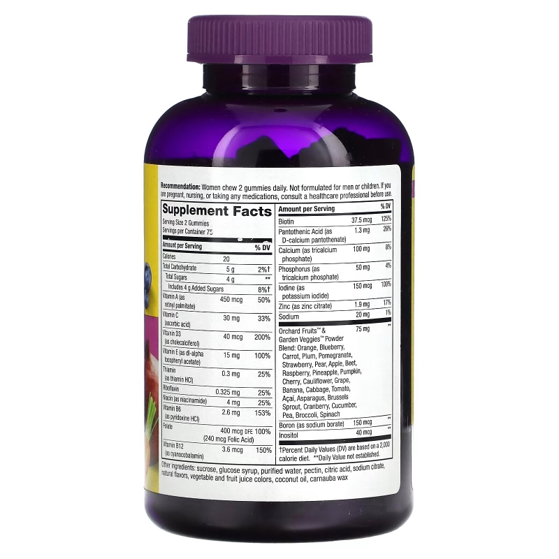 Nature's Way, Alive! Women's Gummy Multivitamin, Mixed Berry, 150 Gummies