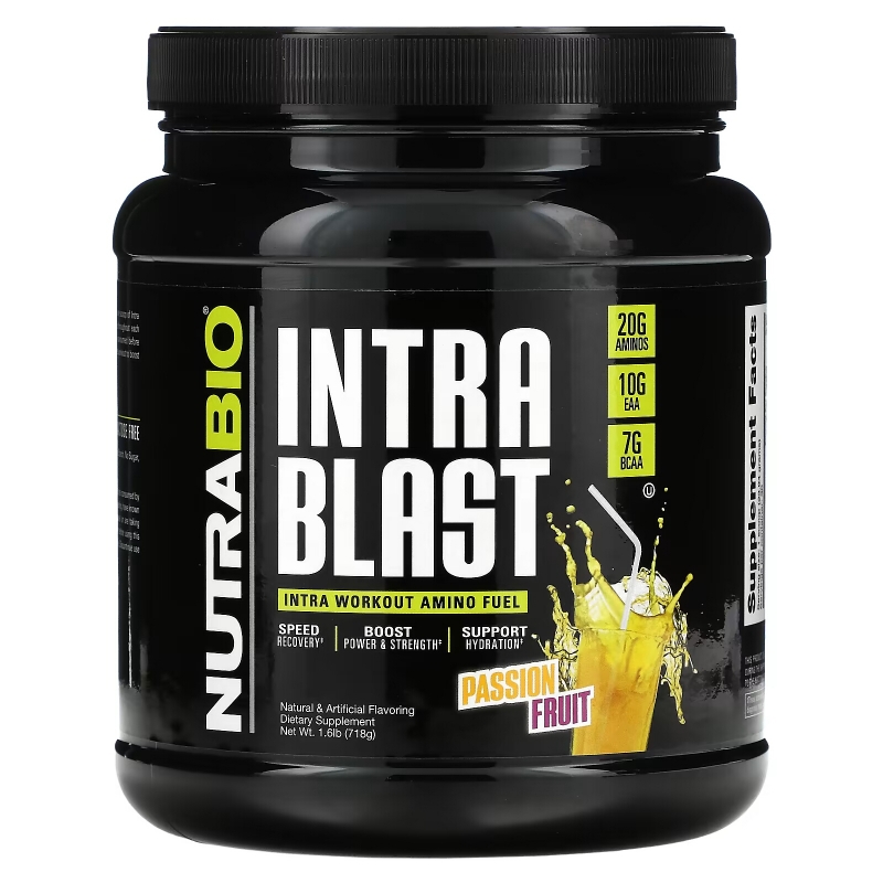 Nutrabio Labs, Intra Blast, Intra Workout Muscle Fuel, Passion Fruit, 1.6 lb (718 g)