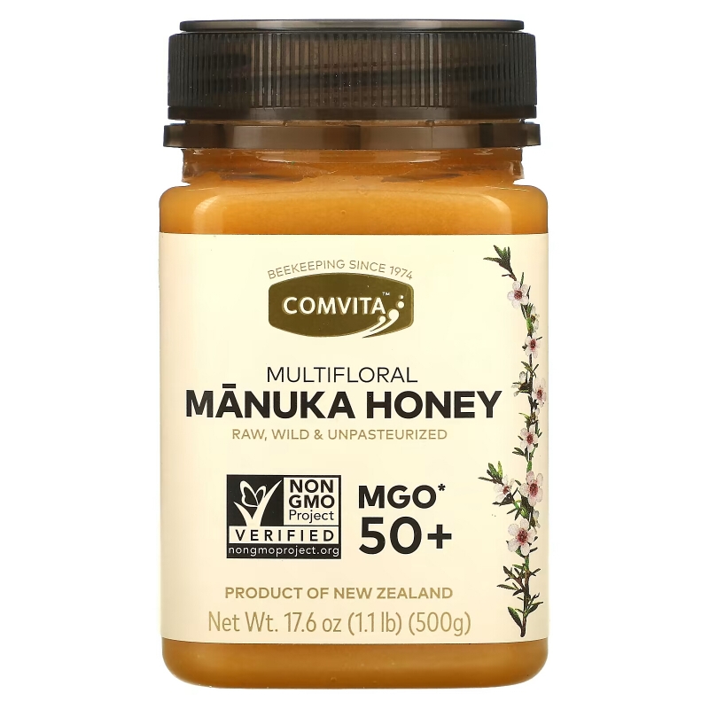 Comvita, Raw, Multifloral Manuka Honey, MGO 50+, 17.6 oz (500 g)