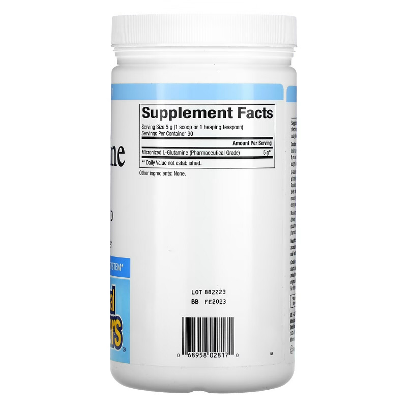 Natural Factors, Micronized L-Glutamine Powder, 5,000 mg, 16 oz (454 g)