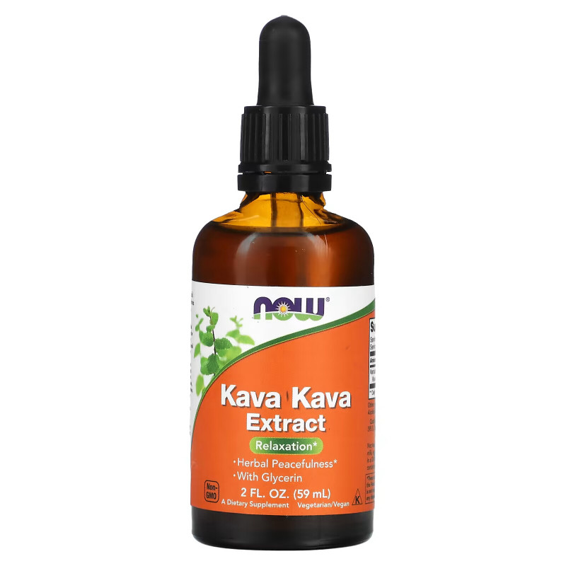 NOW Foods, Kava Kava Extract Liquid, 2 fl oz (59 ml)