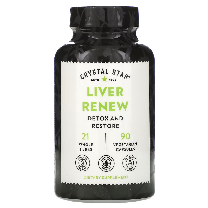 Crystal Star, Liver Renew, 90 Vegetarian Capsules