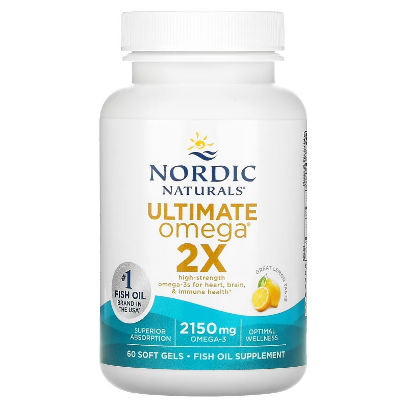 Nordic Naturals Окончательный Омега 2x Лимон 60 шт