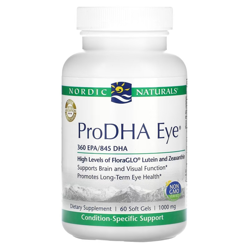 Nordic Naturals, ProDHA Eye, 500 mg, 60 Soft Gels