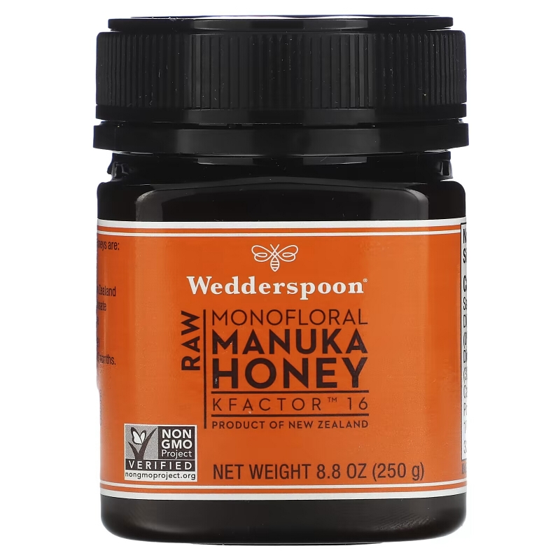 Wedderspoon, Raw Monofloral Manuka Honey, KFactor 16, 8.8 oz (250 g)