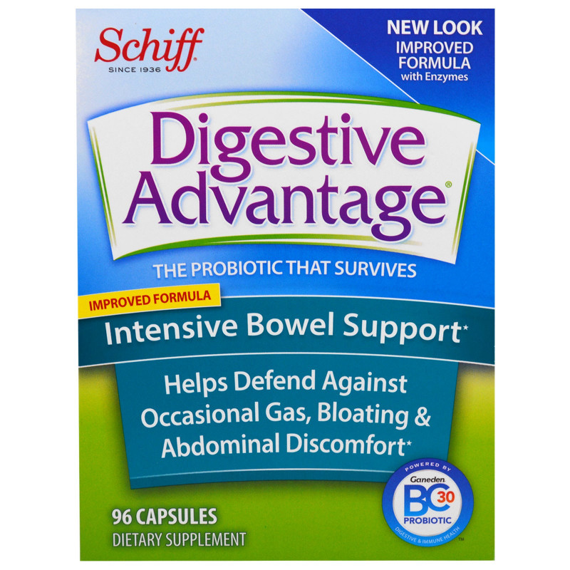 Schiff Digestive Advantage Intensive Bowel Support 96 Capsules