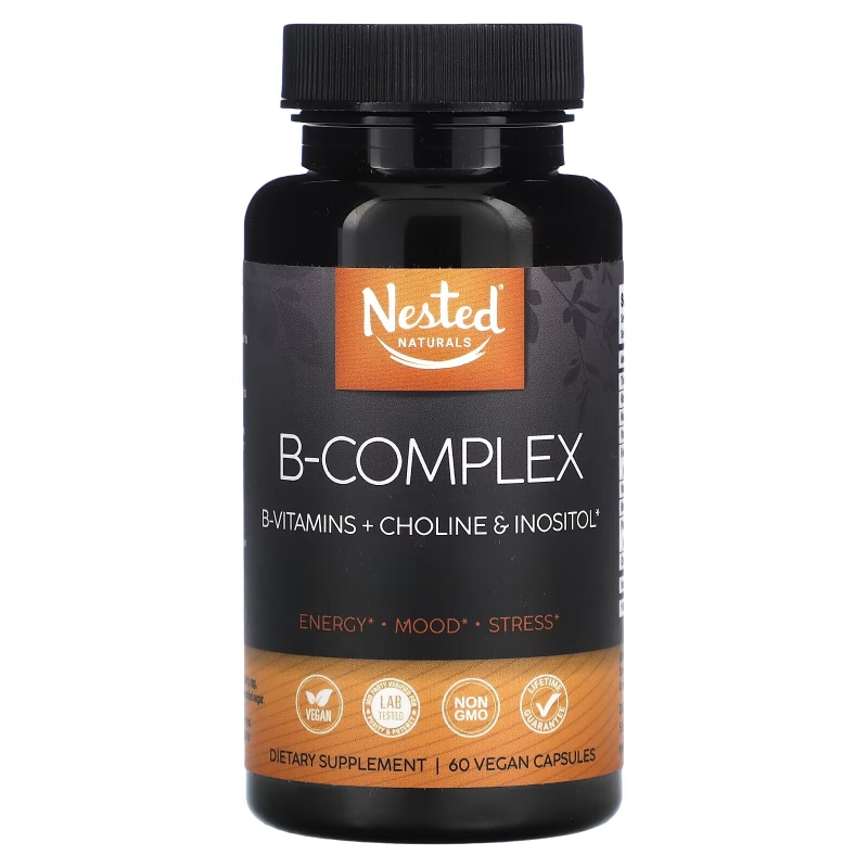 Nested Naturals, B-Complex, 60 Vegan Capsules