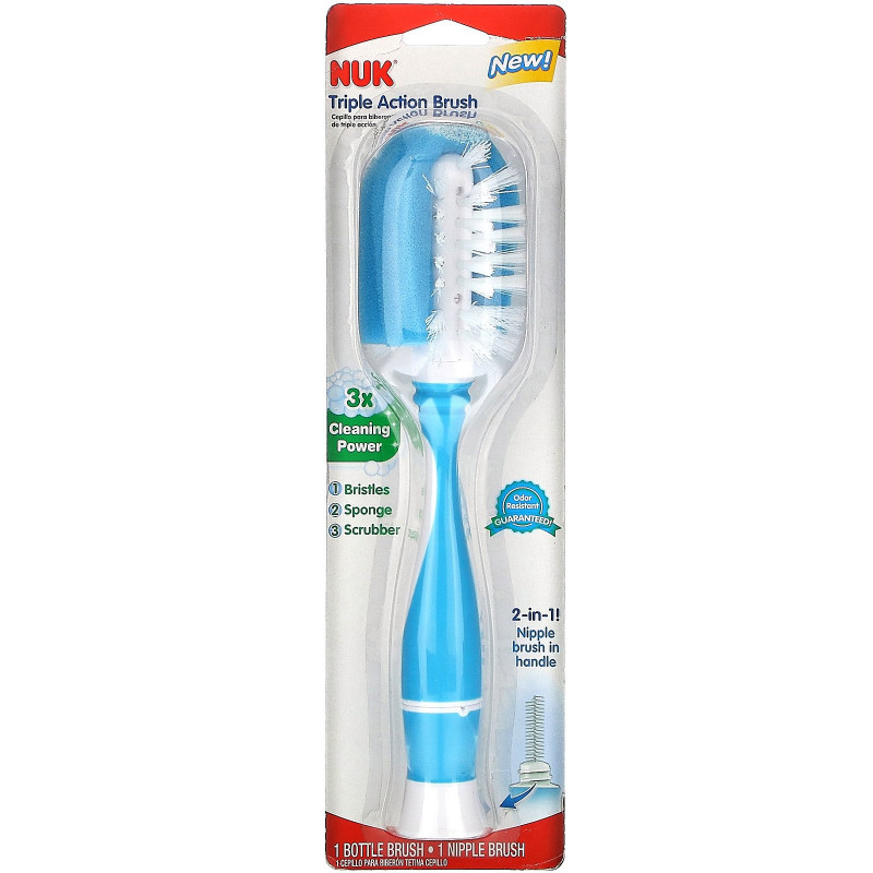 NUK, Triple Action Brush, 1 Brush