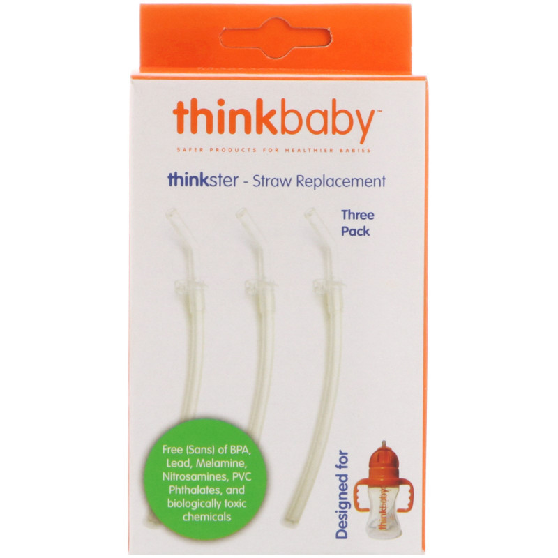 Think, Thinkbaby, Thinkster, Straw Replacement, 3 Pack