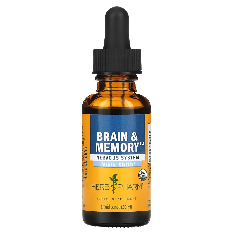 Herb Pharm, Brain & Memory, Nervous System, 1 fl oz (30 ml)